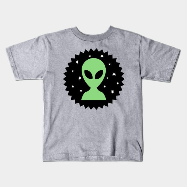 The Alien Dude Kids T-Shirt by bluevolcanoshop@gmail.com